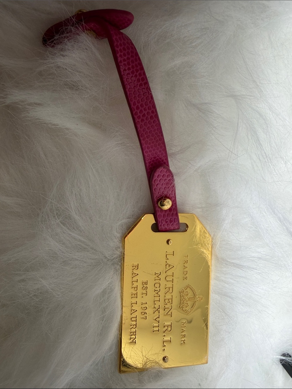 🍊2/$30 - Ralph Lauren Purse Charm with Fuchsia Strap